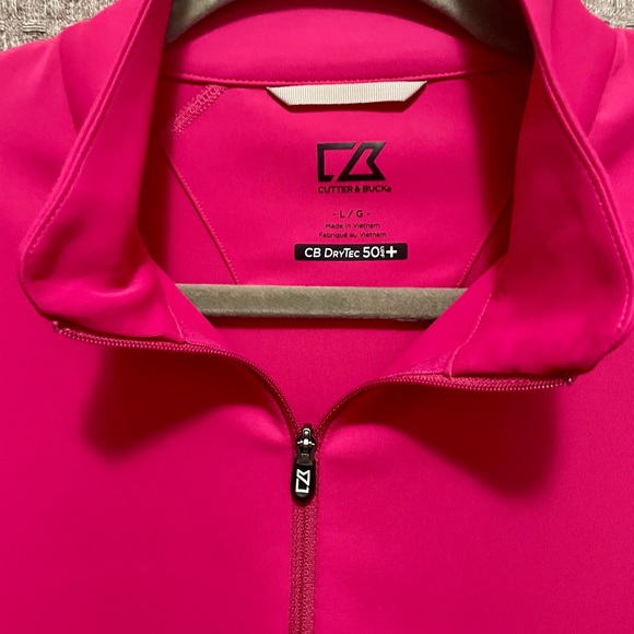 Cutter & Buck Pink Pullover Bundle – 2 Long-Sleeve Tops, Size L - Picture 8 of 14